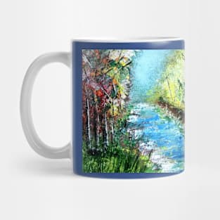 Semi abstract river scape 2 Mug